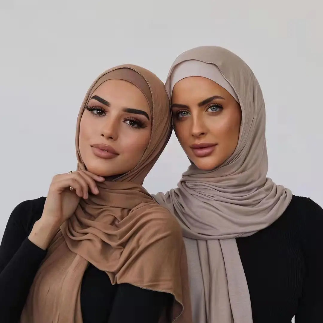 Hijab Jersey Amel Doux Universel couleur Rose 1. https://mamizora.fr/