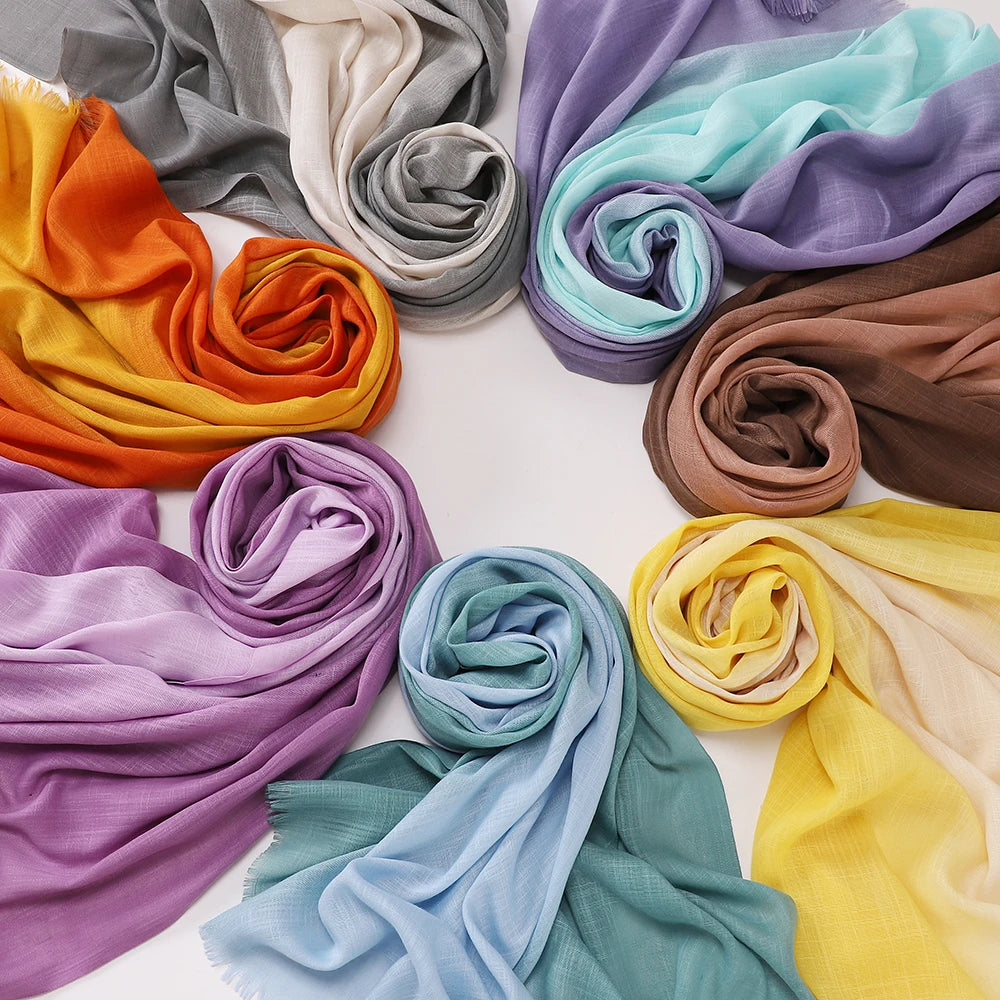 Echarpe Hijab Isra en Polyester – Voile Frivolité, 180 x 70 cm, Décontracté