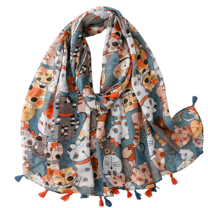 Foulard hijab Romy à motif imprimé Floral. https://mamizora.fr/