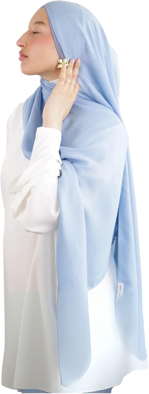 Hijab en coton Modal pour Femme musulmane Voilée - Tissu Respirant, Anti-Allergie et Confortable MDL00