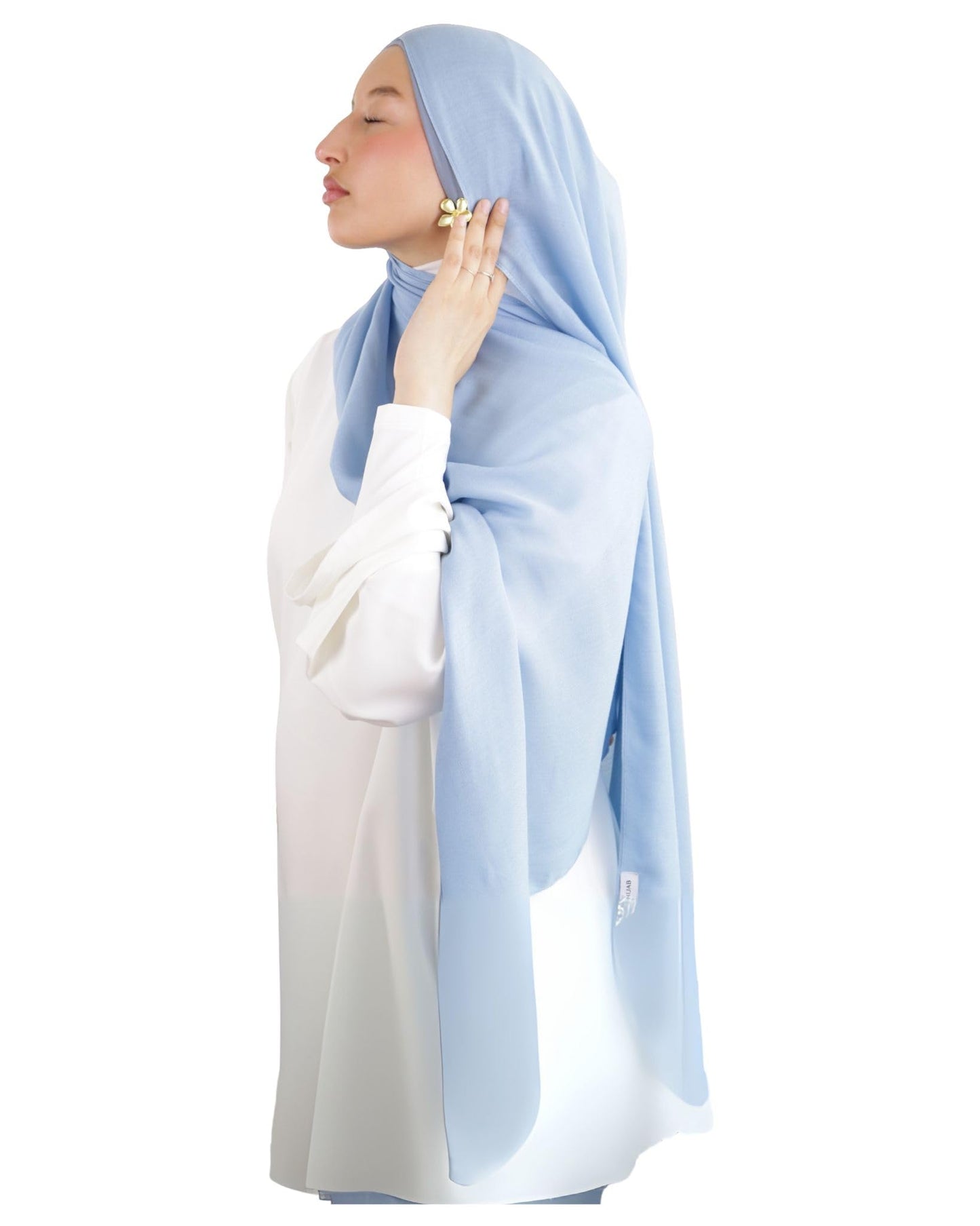 Hijab en coton Modal pour Femme musulmane Voilée - Tissu Respirant, Anti-Allergie et Confortable MDL00
