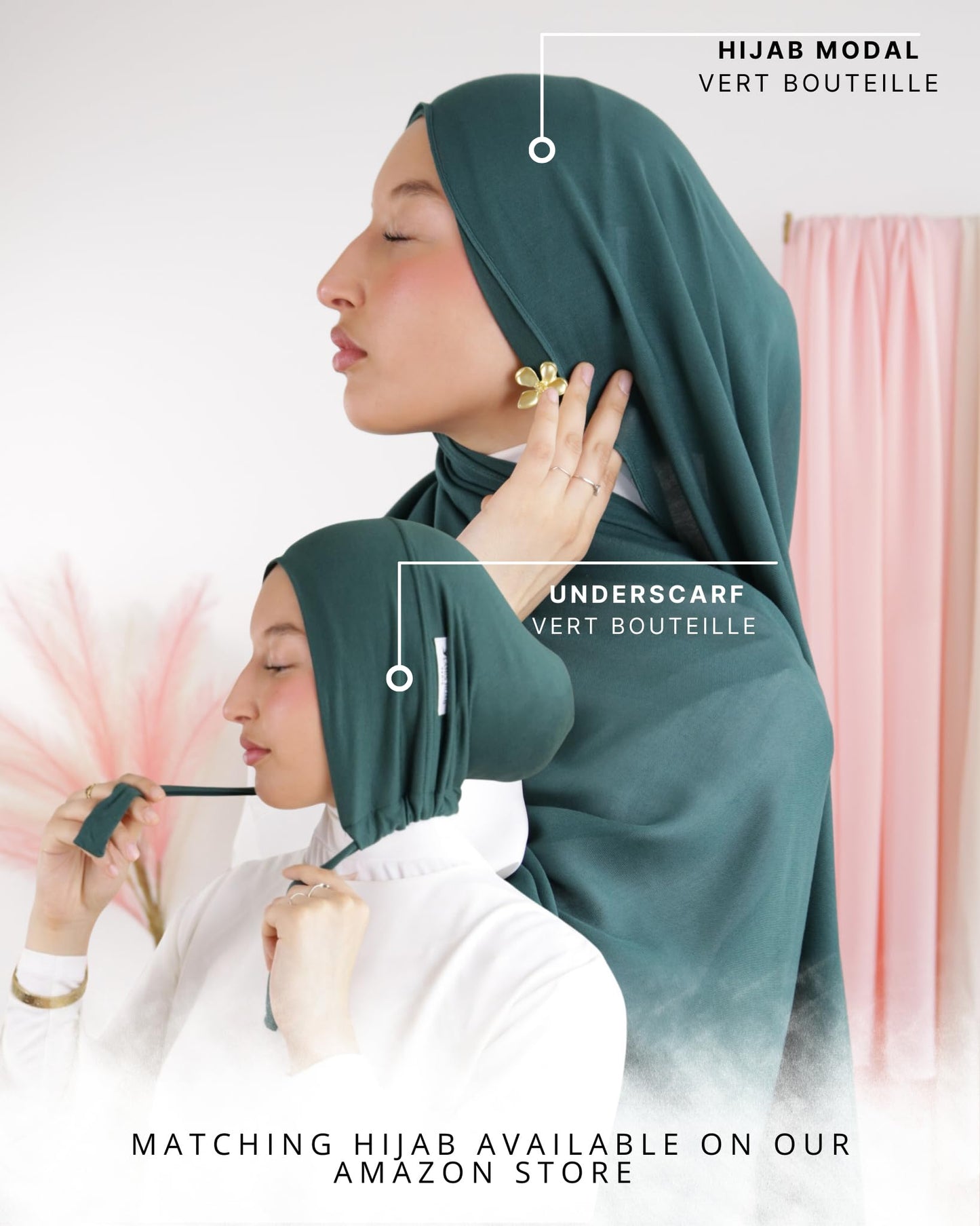 Hijab en coton Modal pour Femme musulmane Voilée - Tissu Respirant, Anti-Allergie et Confortable MDL00