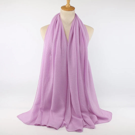 Hijab Samira uni en voile couleur Violet. https://mamizora.fr/