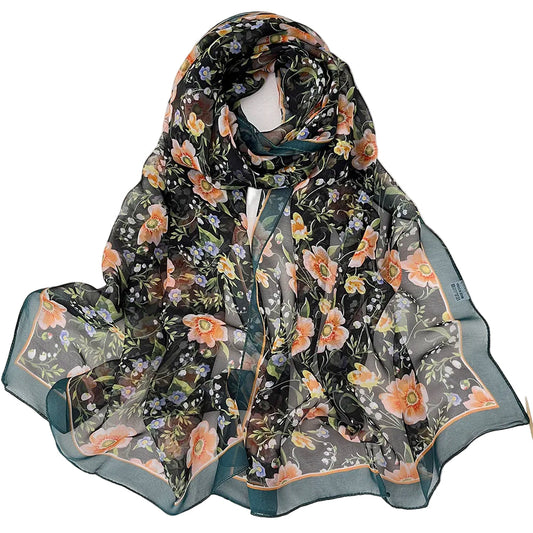 Foulard Hijab Beatrice en Georgette. https://mamizora.fr/