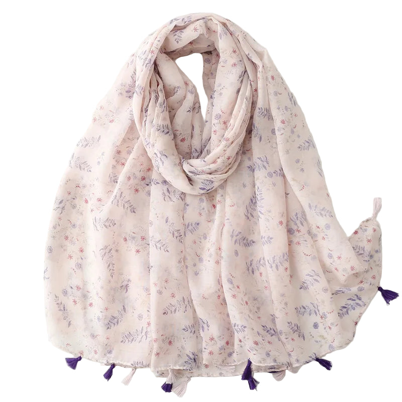 Foulard hijab Olivia à motif imprimé Floral. https://mamizora.fr/