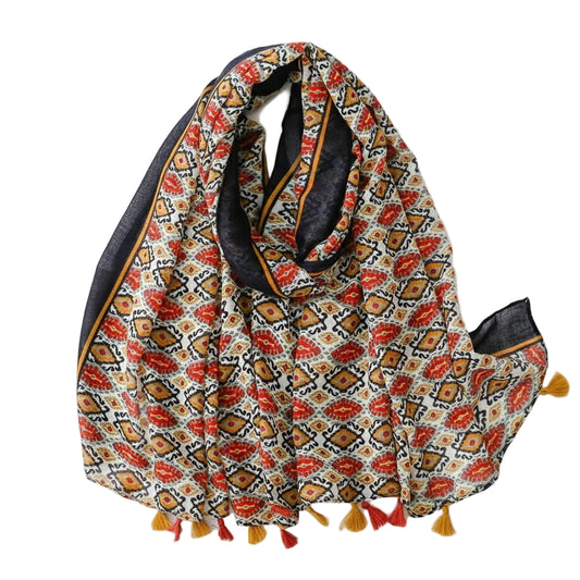 Foulard hijab Carla à motif imprimé Floral. https://mamizora.fr/