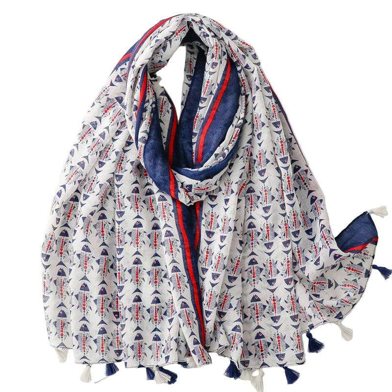 Foulard hijab Jeanne à motif imprimé Floral. https://mamizora.fr/