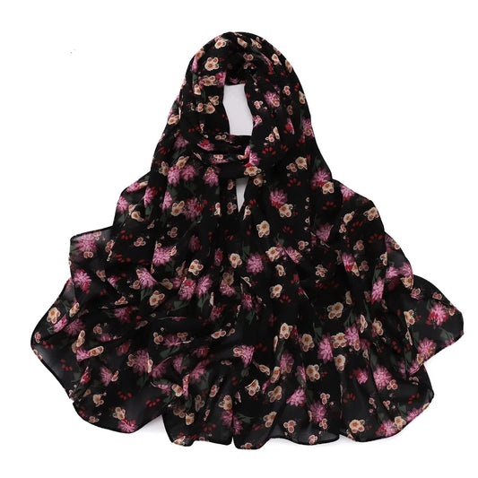 Foulard hijab Rubab en satin de soie froissé. https://mamizora.fr/