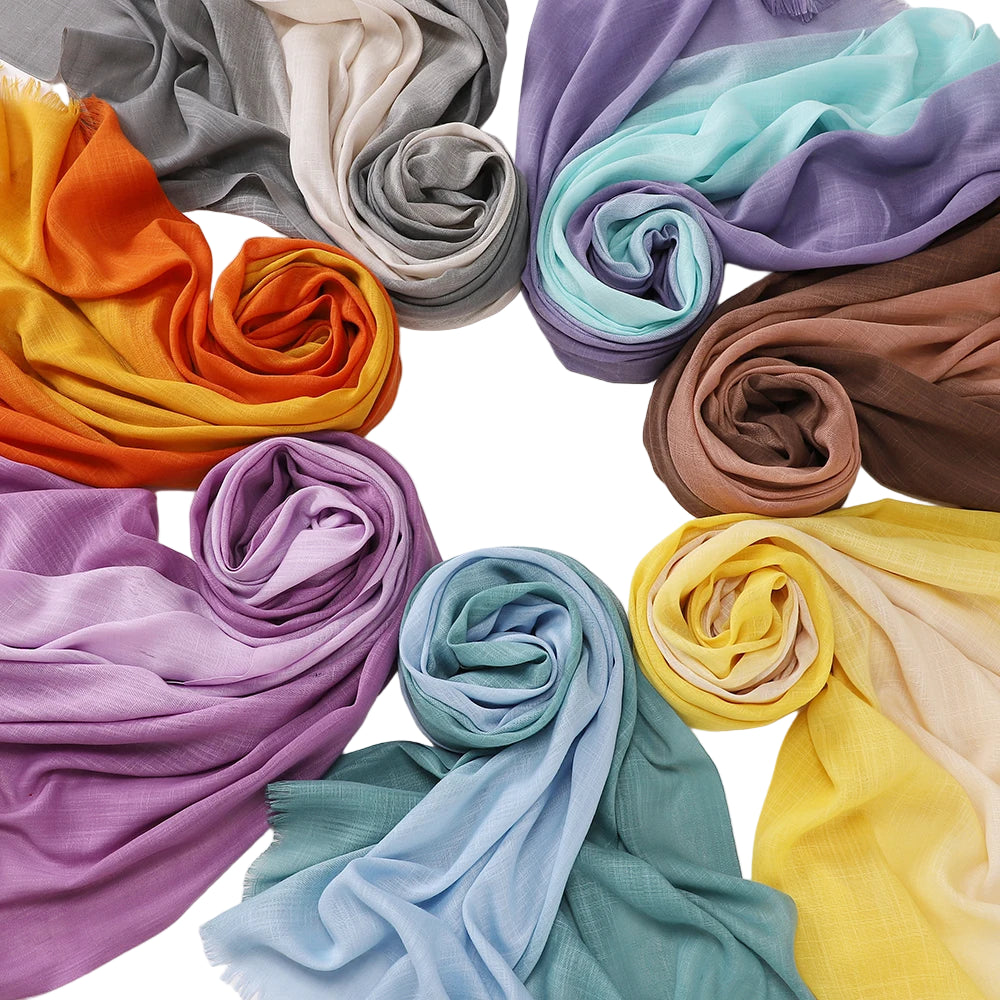 Echarpe Hijab Nour en Polyester – Voile Frivolité, 180 x 70 cm, Décontracté 13. https://mamizora.fr/
